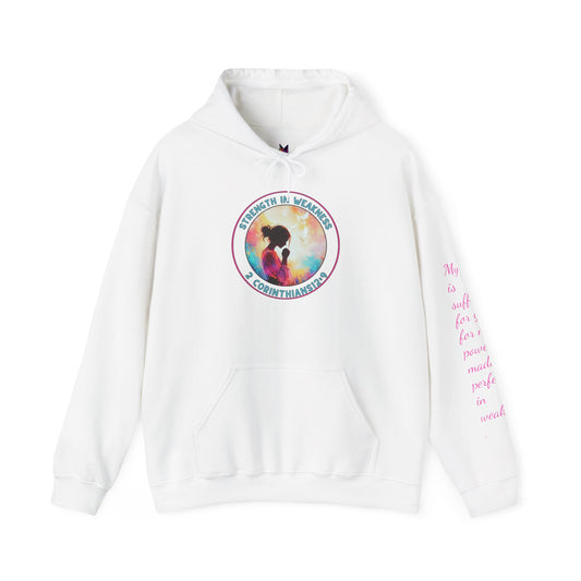 Faith Hoodie | Strength in Weakness | Christian Apparel