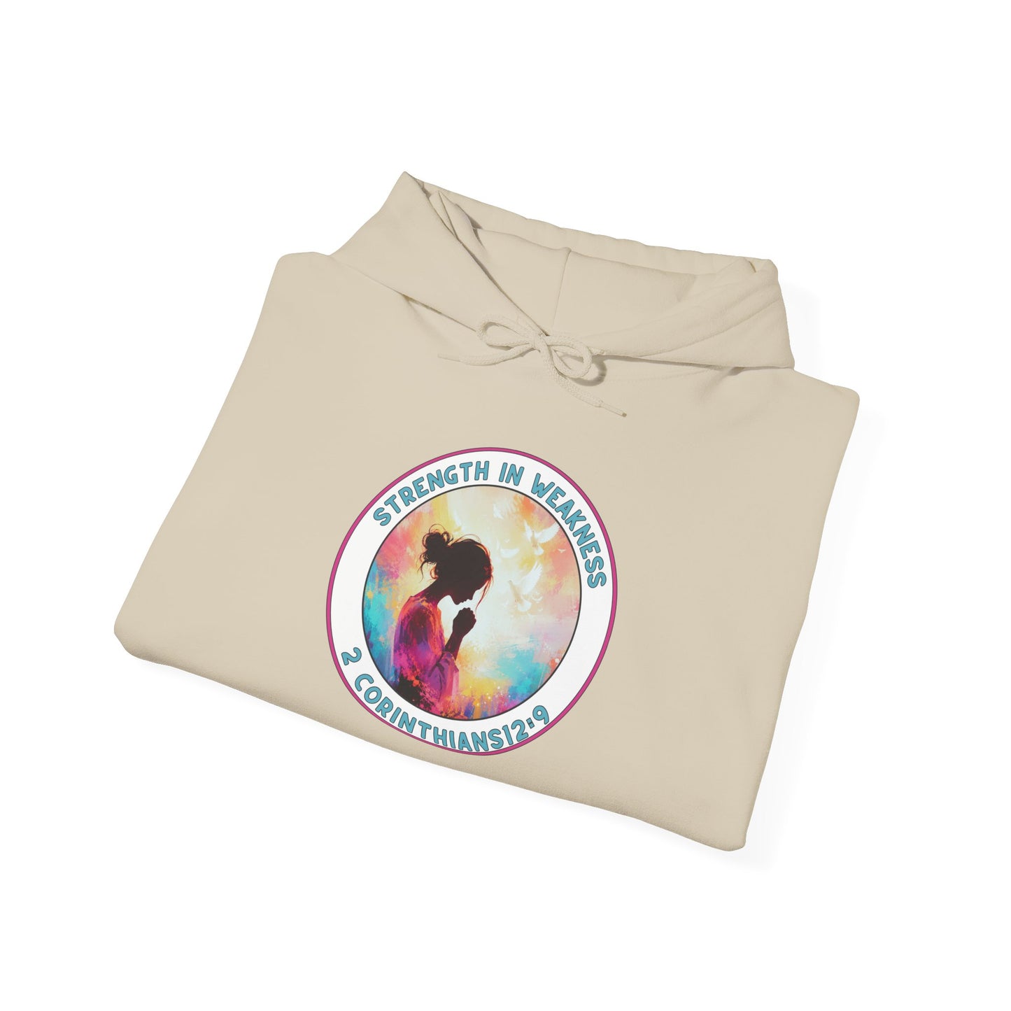 Faith Hoodie | Strength in Weakness | Christian Apparel