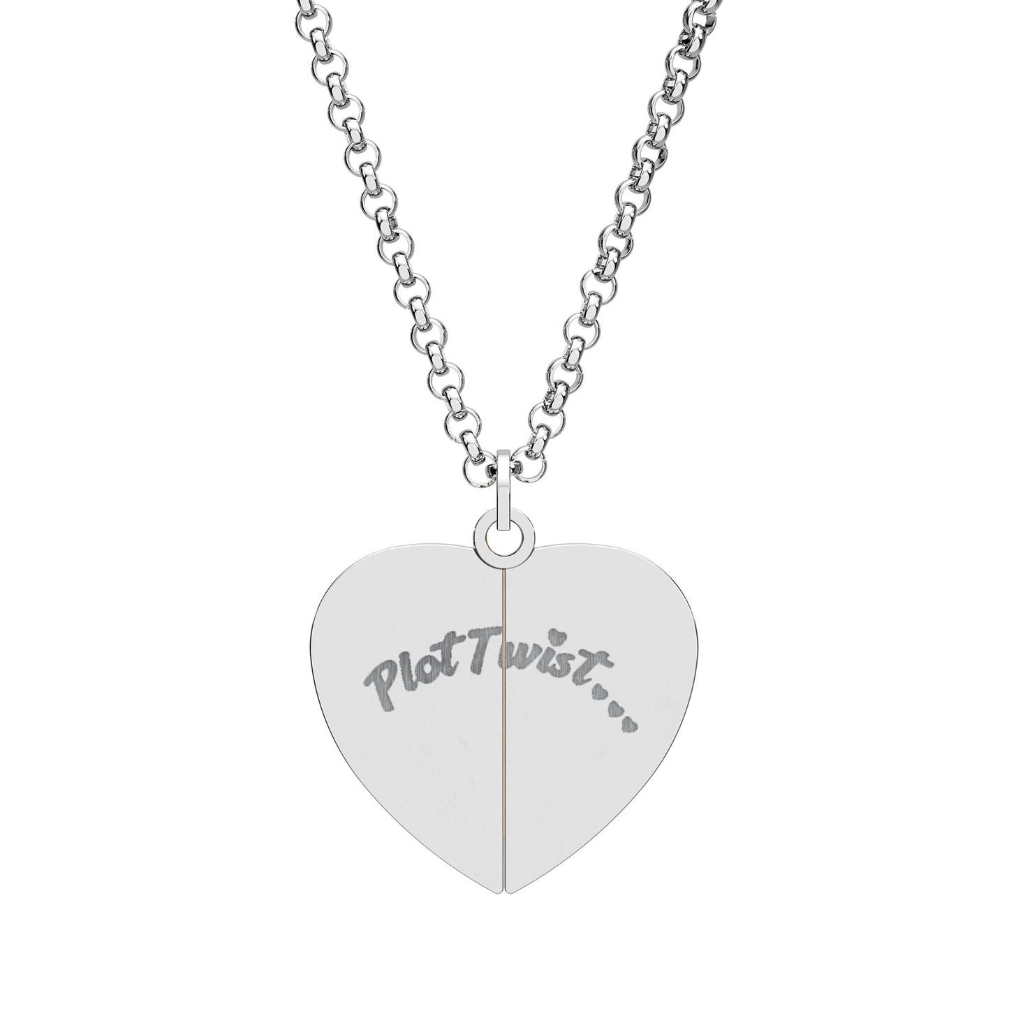 Hidden Message Heart Necklace | "Will You Marry Me?" Proposal Necklace | Secret Engraved Heart Pendant | Personalized Proposal Gift