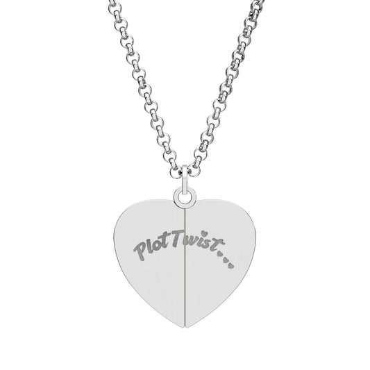 Hidden Message Heart Necklace | "Will You Marry Me?" Proposal Necklace | Secret Engraved Heart Pendant | Personalized Proposal Gift